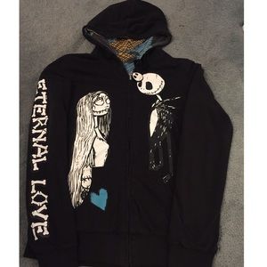 jack and sally reversible hoodie